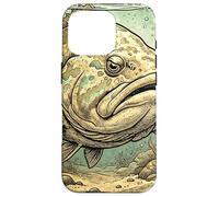 Vintage Grouper Fish in a Bottle Nautical Ocean Art Case for iPhone 16 Pro