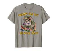 Vintage Grumpy Old Vet DO What Want Eat Crayons Eater T-Shirt