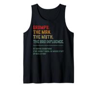 Vintage Grumpy The Man The Myth The Bad Influence Vintage Tank Top