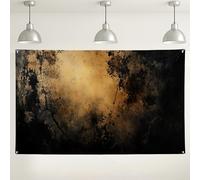 Vintage Grunge Wall Backdrop, Dark Textured Art Background for Photography Events, Rustic Brown Indoor/Outdoor Decoration for Parties and Gatherings 71x43 Inch