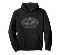 Vintage Guilloche Rose Engine Horology Art Pullover Hoodie