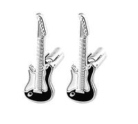 Vintage Guitar Cufflinks for Mens Shirt Business Wedding Party Festival Gift