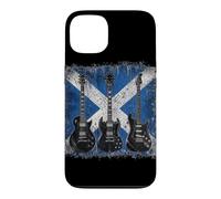 Vintage Guitar Scottish Flag Rock Guitarist Case for iPhone 13