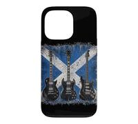Vintage Guitar Scottish Flag Rock Guitarist Case for iPhone 13 Pro