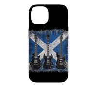 Vintage Guitar Scottish Flag Rock Guitarist Case for iPhone 14