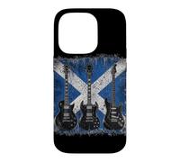 Vintage Guitar Scottish Flag Rock Guitarist Case for iPhone 14 Pro