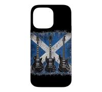 Vintage Guitar Scottish Flag Rock Guitarist Case for iPhone 14 Pro Max