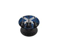 Vintage Guitar Scottish Flag Rock Guitarist PopSockets Adhesive PopGrip