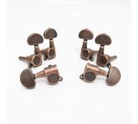 Vintage Guitar Tuners 3L3R Machine Heads Antique Bronze Brass Copper Finish Tuning Pegs Replacement for Electric Acoustic Guitar Hardware Upgrade (Vintage Style B)