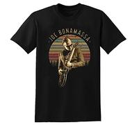 Vintage Guitarist Joe Bonamassa T-Shirt Rock Guitarist Mens Tee Black XL