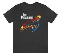 Vintage Guitarist Joe Bonamassa T-Shirt Rock Seniman Gitar for Men Funny T Shirt Size XXL Black
