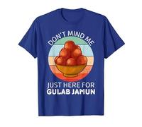 Vintage Gulab Jamun Don't Mind Me Just Here for Gulab Jamun T-Shirt, Men, Royal Blue, Small