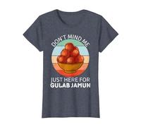 Vintage Gulab Jamun Don't Mind Me Just Here for Gulab Jamun T-Shirt, Women, Heather Blue, X-Large