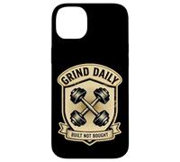 Vintage Gym Quote Grind Daily Powerlifting Workout Graphic Case for iPhone 14 Plus