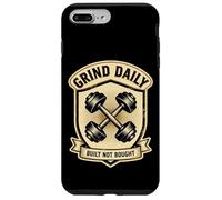 Vintage Gym Quote Grind Daily Powerlifting Workout Graphic Case for iPhone 7 Plus/8 Plus