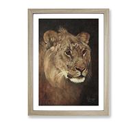 Vintage Hacker Framed Print | A3 Oak Framed Wall Art | Ready to Hang | Classic Nature Picture | Living Room Bedroom Lounge Office