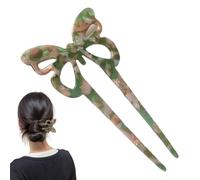 Vintage Hair Pin Pins - U Acetate Shape Stick, Two Prong Tips | Classic Updo Styling Tools Women, Elegant Twist Accessory Kit for Thick Hairstyles