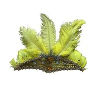 Vintage Hairband With Shinning Sequins Banquet Party Elastic Headband For Girls Festival Halloween