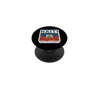 Vintage Haiti Flag Day Unity In Diversity Proud Haitian PopSockets Adhesive PopGrip