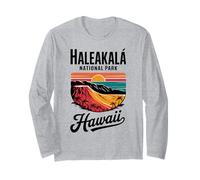 Vintage Haleakala National Park Hawaii Sunset Long Sleeve T-Shirt
