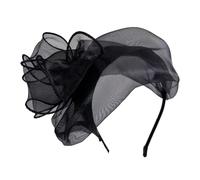 Vintage Half Headband Wedding Party Headband White Hair Hairhoop Lace Hairband For Dinner Party