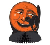 Vintage Halloween Cat & Moon Centerpiece