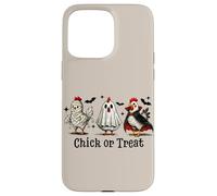 Vintage Halloween Chickens Costume Ghost Mummy and Vampire Case for iPhone 15 Pro Max