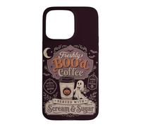 Vintage Halloween Coffee Witch Brew Morning Humor Case for iPhone 15 Pro Max