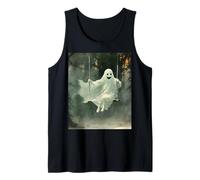 Vintage Halloween Costume Ghost Swing in The Forest Tank Top