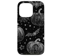 Vintage Halloween Pumpkins Bats Gothic Spooky Art Case for iPhone 13 Pro