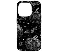 Vintage Halloween Pumpkins Bats Gothic Spooky Art Case for iPhone 14 Pro