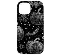 Vintage Halloween Pumpkins Bats Gothic Spooky Art Case for iPhone 15