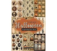 Vintage Halloween Scrapbooking Paper Sheets - Ephemera for Decoupage & Crafts