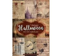 Vintage Halloween Sheet Music Scrapbook Paper: 48 Double-Sided Spooky Backgrounds for Scrapbooking, Journaling, Crafts, and DIY Projects