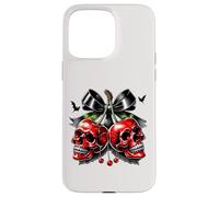 Vintage Halloween Spooky Cherry Bow Case for iPhone 15 Pro Max
