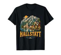 Vintage Hallstatt Austria Travel Souvenir Landmark Gift T-Shirt