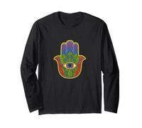 Vintage Hamsa Hand Eye of God Protection Symbol Long Sleeve T-Shirt