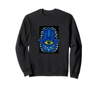 Vintage Hamsa Hand Eye of God Protection Symbol Sweatshirt