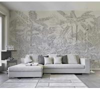 Vintage Hand Painted Art Forest Plant 3D Wallpaper Luxury Silk Study Dining Feature Sofa Grey Bedroom Living Room Tv Decorative Wall-400cm×280cm