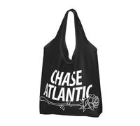 Vintage Handbag Chase Atlantic Rose Portable Tote Shopping Bags Foldable Shopper Bag Grocery Shoulder Bag Leisure Outdoor Holiday Gifts