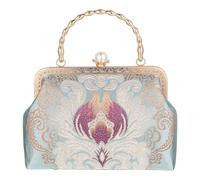 Vintage Handbag with Chinese Style Print for Women Dinner Parties
