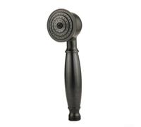 Vintage Handheld Shower Head Chrome Detachable, Water Saving Bathroom Shower Head With Pressurized Panel Brass Construction Round Design(Black)