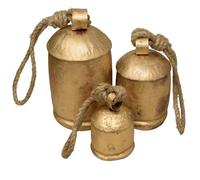 Vintage Handmade Rustic Door Hanging Harmony Cow Bells for Lucky Christmas Décor Farmhouse Metal Shabby Chic