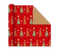 Vintage Handmade Wrapping Paper Rolls Set of 4 for Holiday and Various Celebration Packaging (D4)