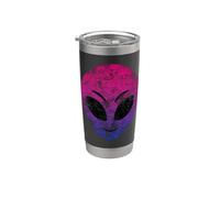 Vintage Happy Alien Bisexual Pride Flag Stainless Steel Insulated Tumbler