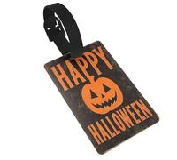 Vintage Happy Halloween Retro Luggage Tags Name Id Label Suitcase Tags, Ideal for Travel Cruise Backpacks Bag