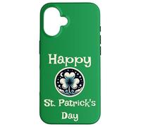 Vintage Happy St Patricks Day Irish Clover Shamrock Lucky Case for iPhone 16
