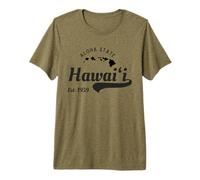 Vintage Hawaii Est. 1959 Aloha State - Hawaiian Islands Map Premium T-Shirt