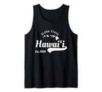 Vintage Hawaii Est. 1959 Aloha State - Hawaiian Islands Map Tank Top