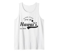 Vintage Hawaii Est. 1959 Aloha State - Hawaiian Islands Map Tank Top